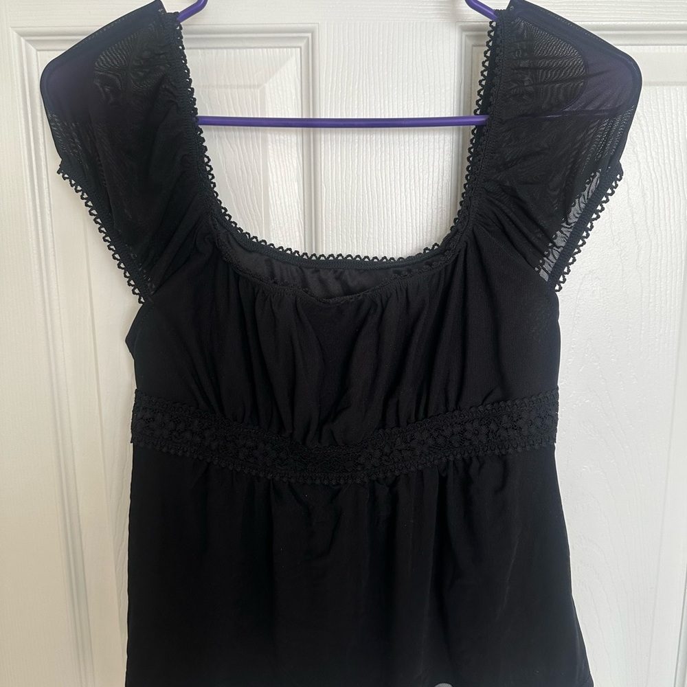 Elegant Black Women's Top